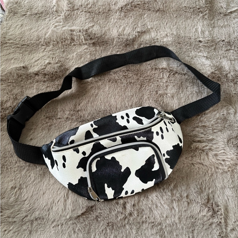 Cow Print Belt Bag